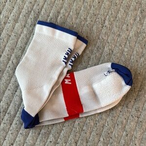 MAAP Cycling Socks - White Navy and Red (L/XL)